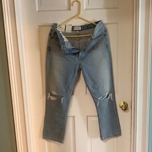 Agolde. Women’s size 29 Riley high rise straight crop new with tags